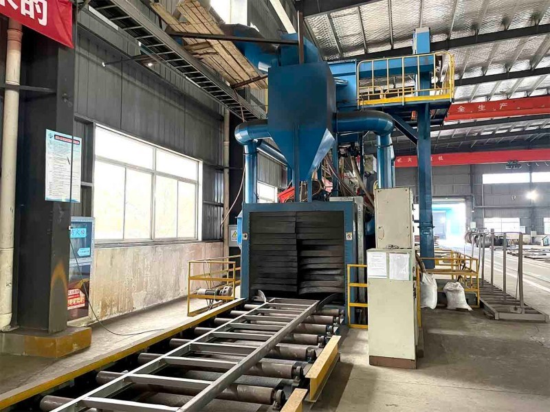 Through type shot blasting machine Through type shot blasting machine