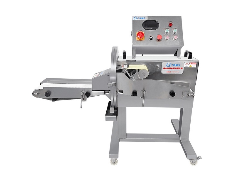 Cooked meat slicer machine