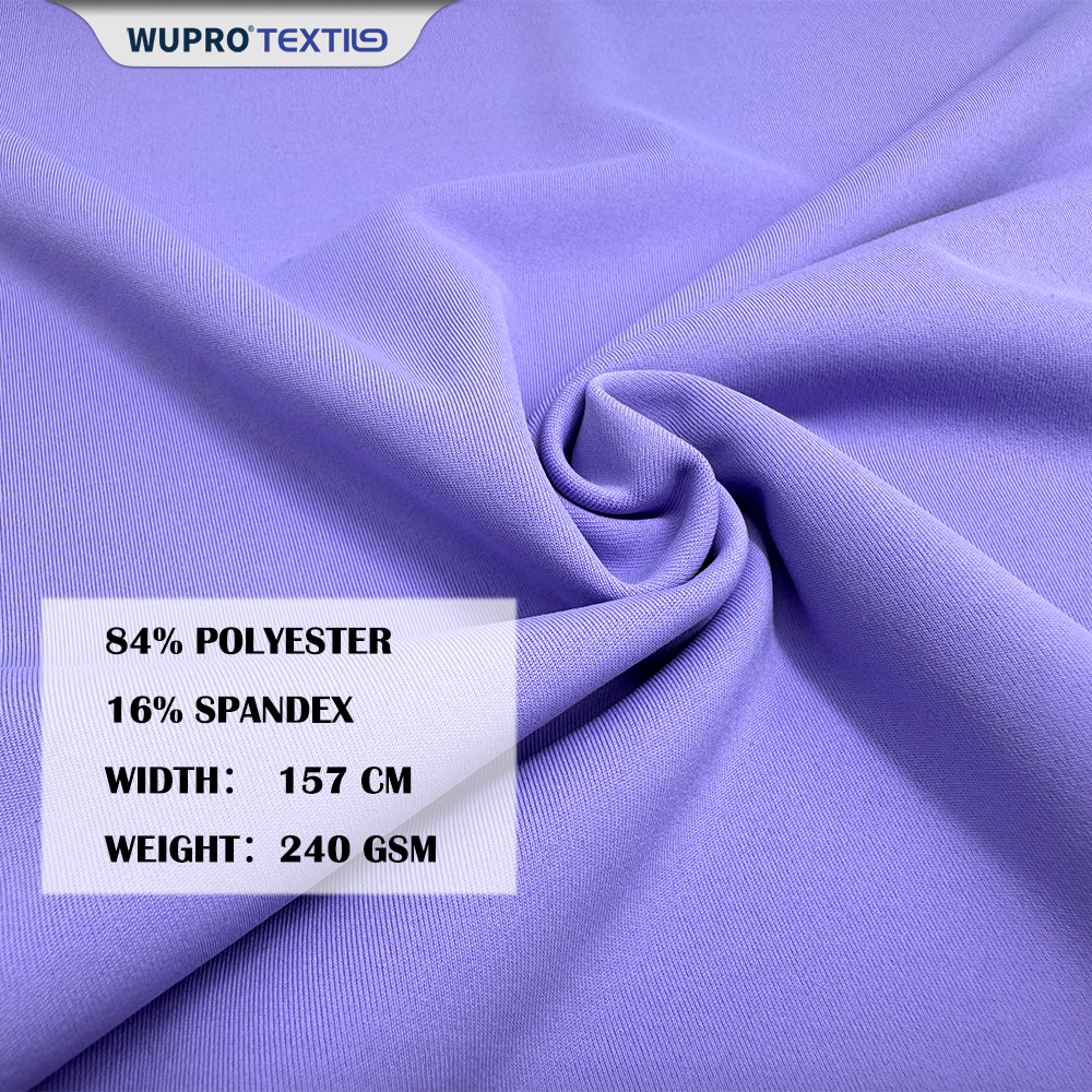 Polyester Spandex 4-Way Stretch Adaptive Fit Fabric - 84%Poly 16%Spandexl