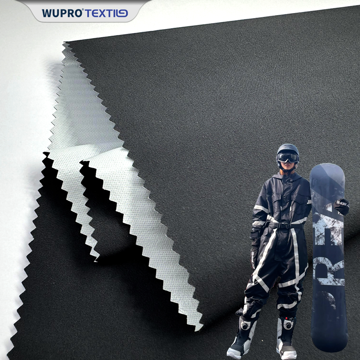 Fluoride-free nylon high elasticity, TPU white 3000/3000 waterproof and moisture permeable