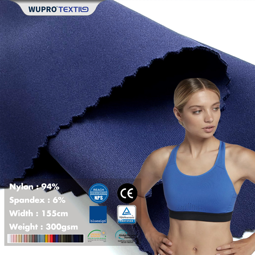 Nylon/Spandex Semi-Dull Double-faced Healthcare Fabric with Dyed Hydrophilic Finish
