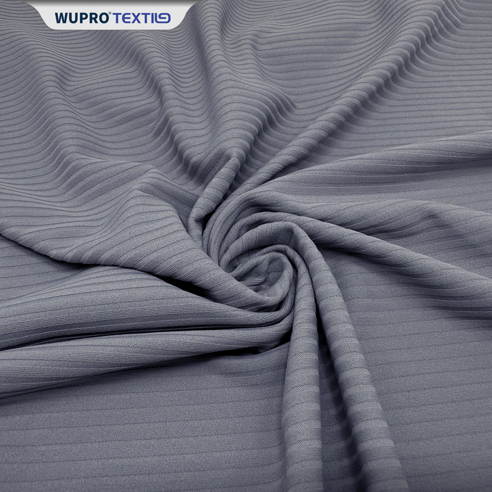 Nylon/Spandex Ribbed Double Knit Yoga Fabric