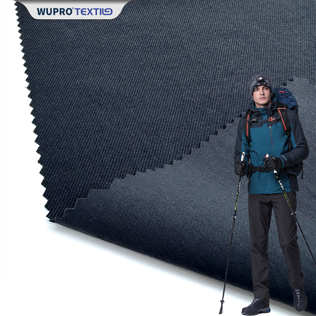 70D Nylon/40D Spandex + 160D Taslan Fluorine-Free Water Repellent Fabric