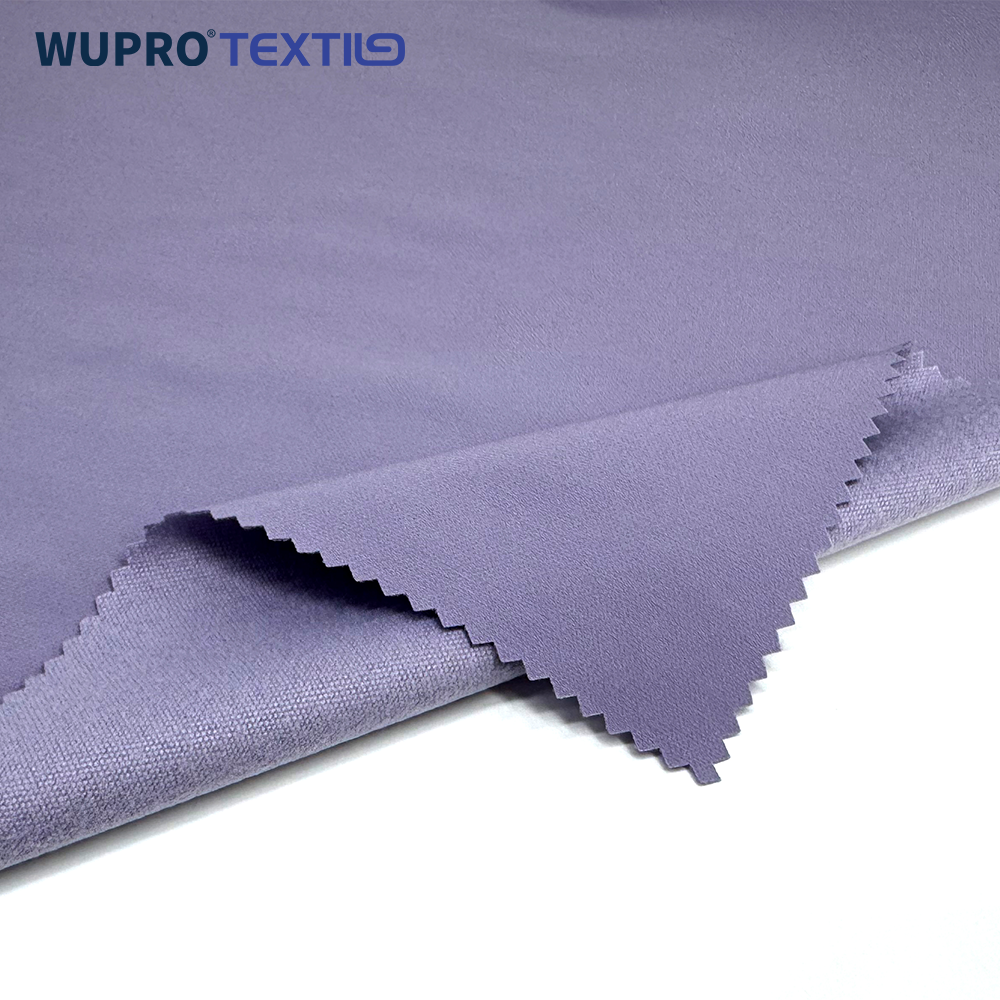 Polyester 4-Way Stretch Brushed Fabric with Eco Dyeing