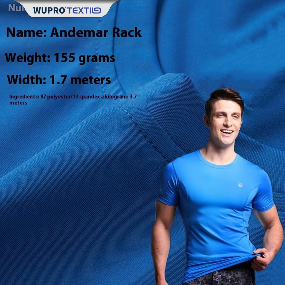 P87% SP13% Andemara Framework | 4-Way Stretch & Moisture-Wicking | 155GSM, 170cm Width