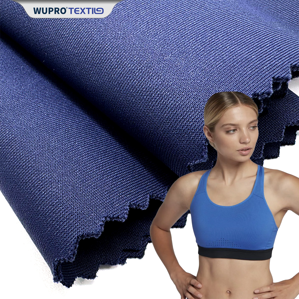 Nylon/Spandex Semi-Dull Double-faced Healthcare Fabric with Dyed Hydrophilic Finish