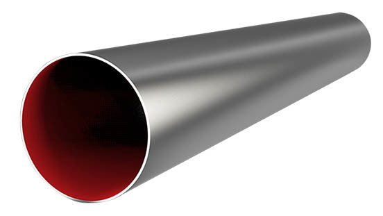 Plastic-lined composite steel pipe