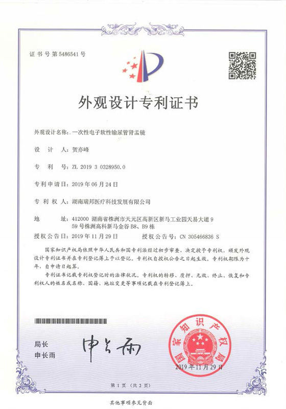 一次性電子軟性輸尿管腎盂鏡 一次性電子軟性輸尿管腎盂鏡