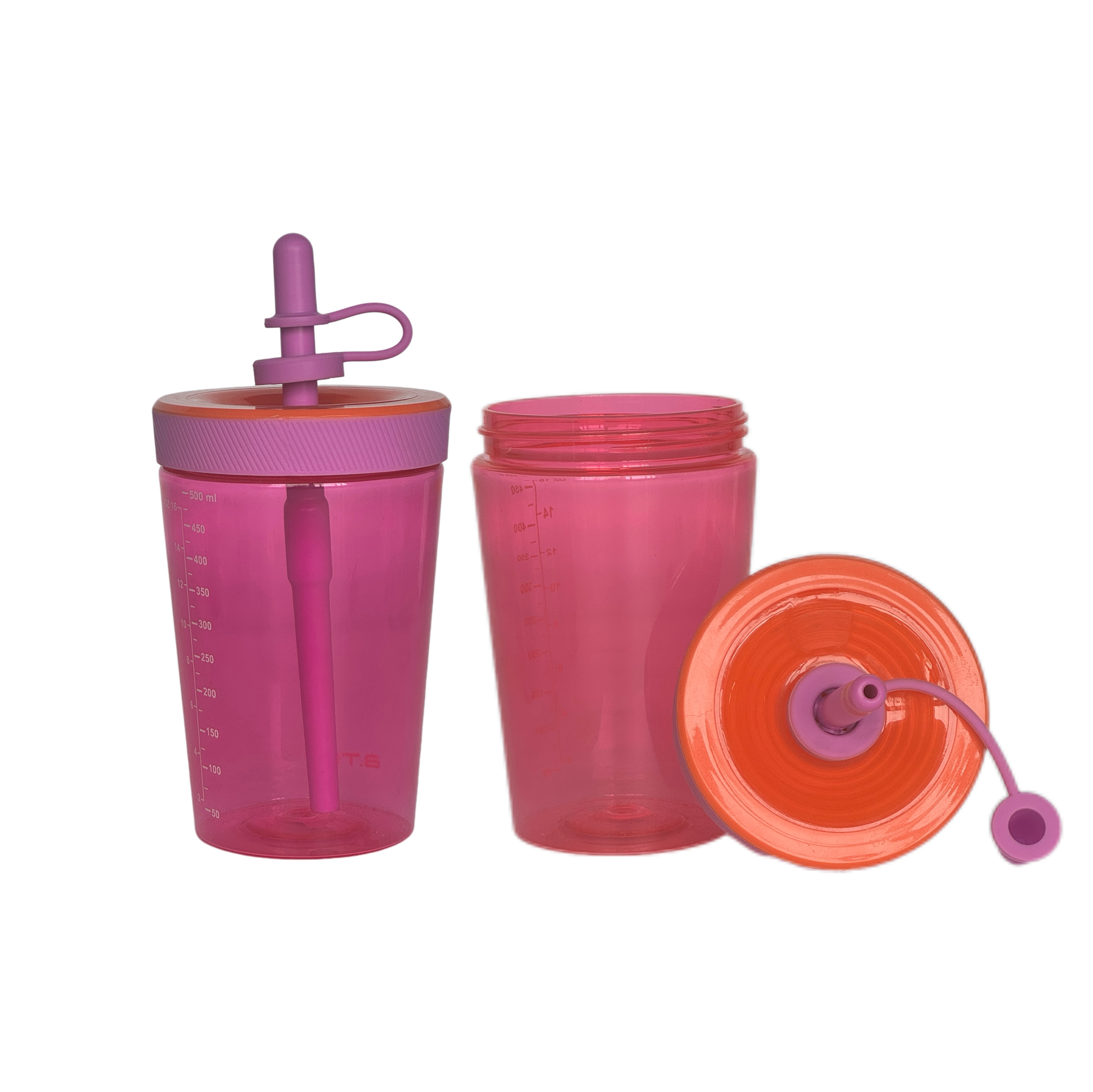 17oz Single Wall Plastic Kids Water Bottle