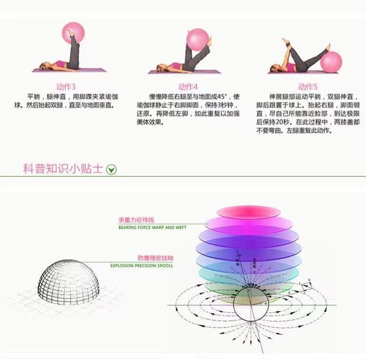 PVC耳朵瑜伽球