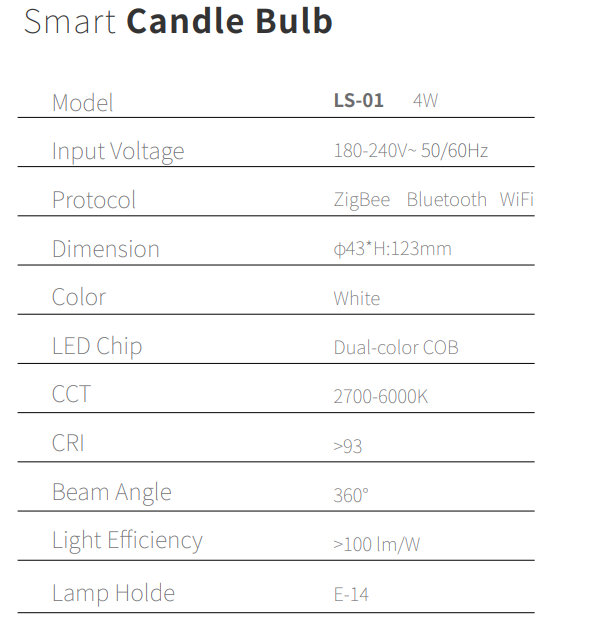Smart Candle Bulb