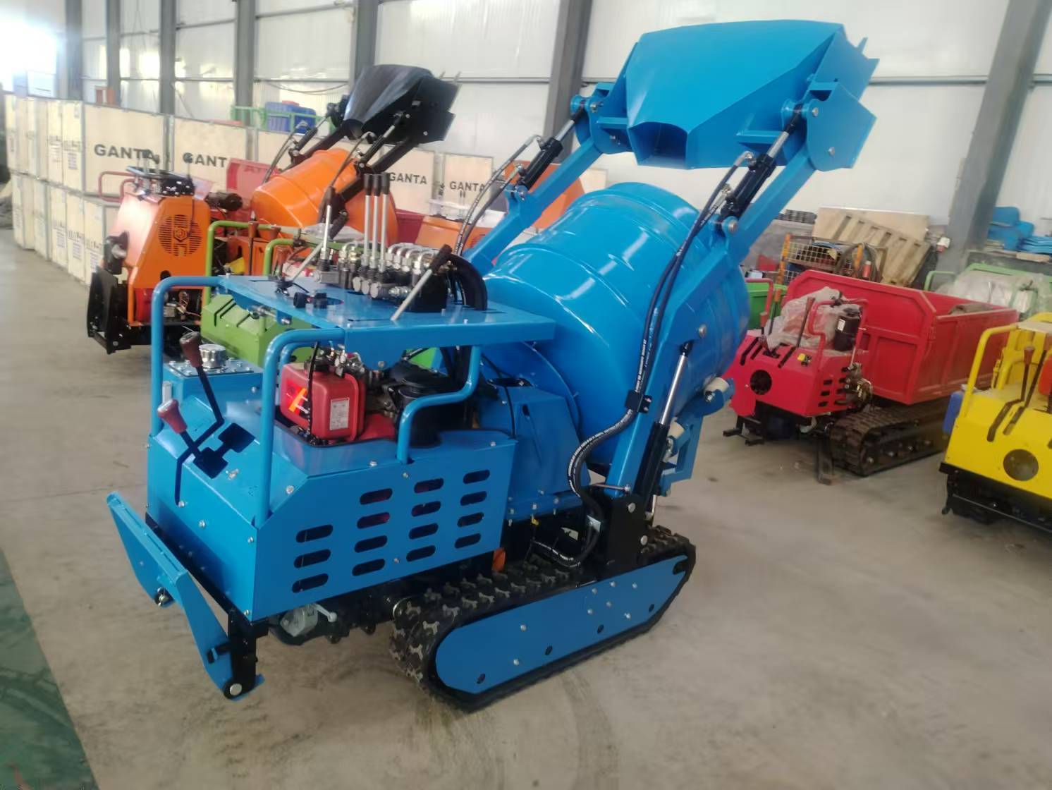 350L Mini Tracked Cement Mixer
