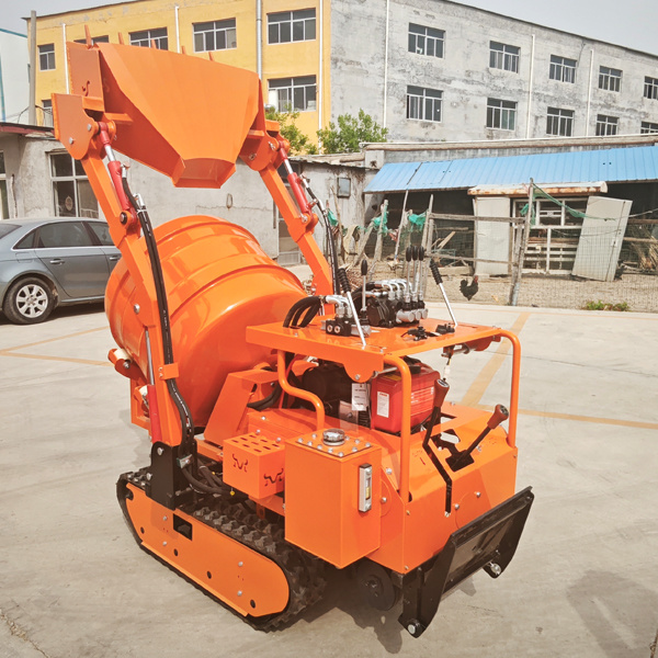 Rubber Crawler Tracked Dumper Cement Mixer