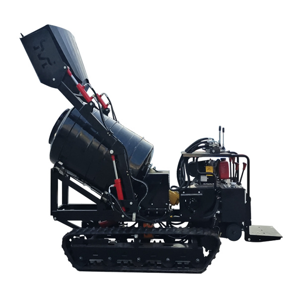 Mini Dump Truck Concrete Mixer Machine Crawler Self Loading 800L