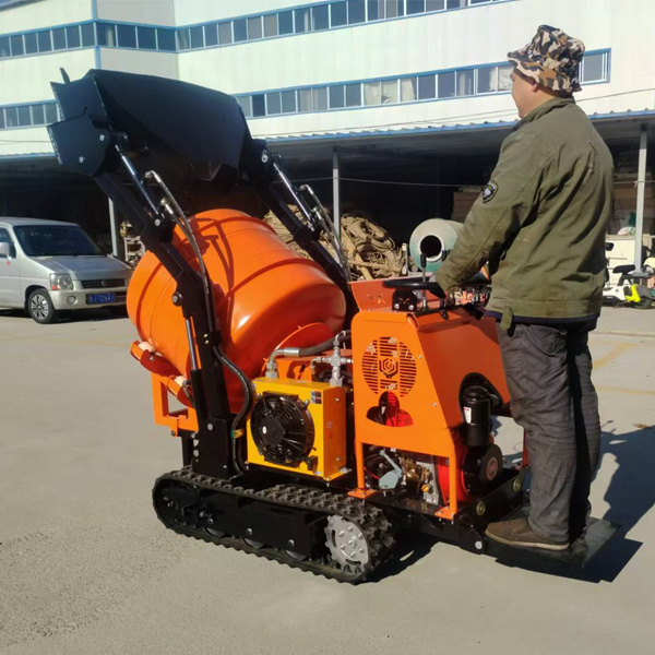 350L Full hydraulic self-loading concrete mixer