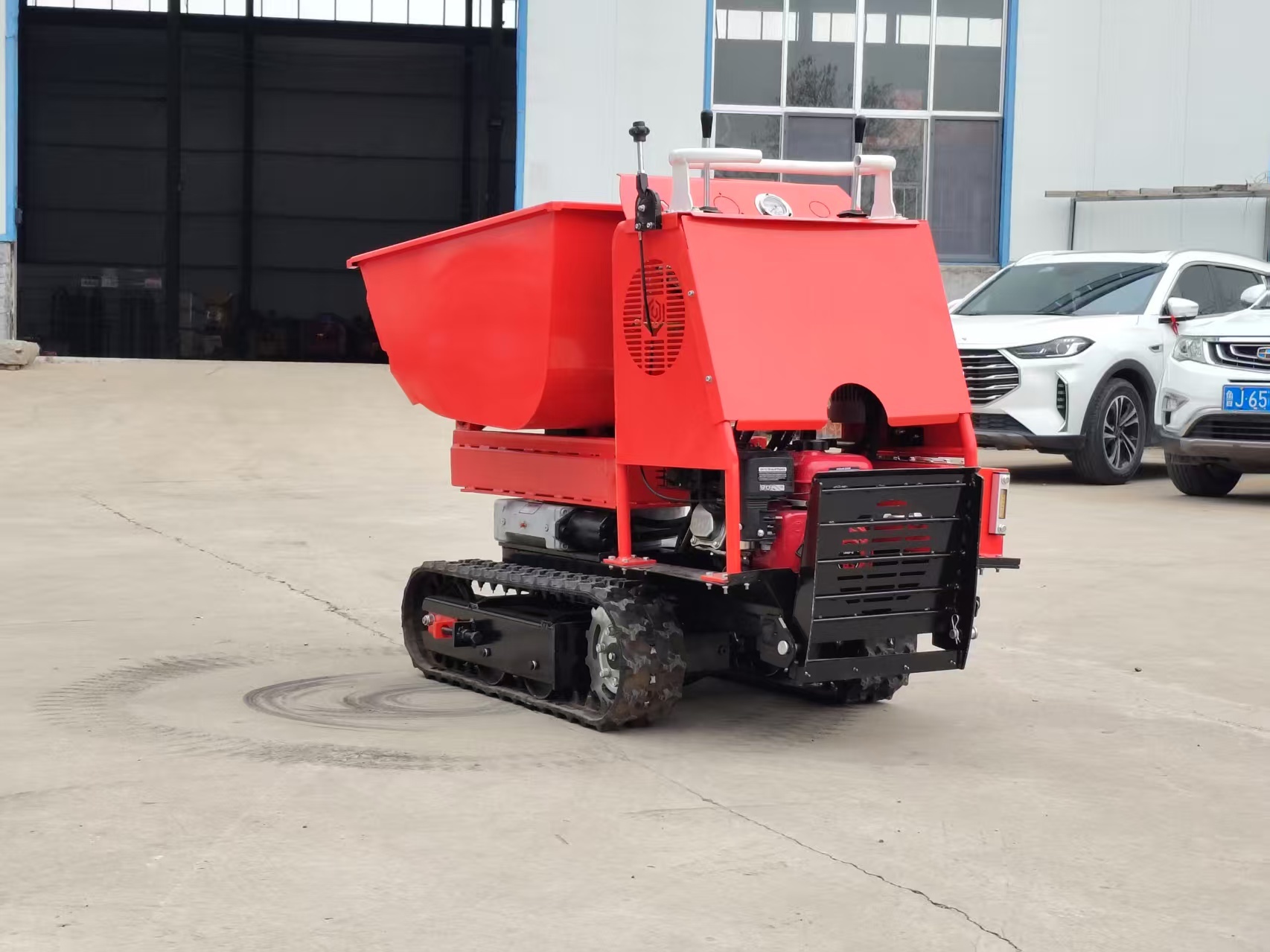 270° Rotating Hopper Full Hydraulic Tracked  Mini Dumper