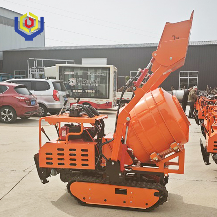 2025 New Mini Crawler Mobile Concrete Mixer