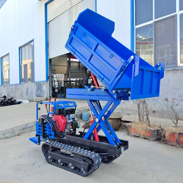 Hydraulic Lift Small Crawler Mini Dumper Truck Load 800Kg Mini Skid Steer Loader