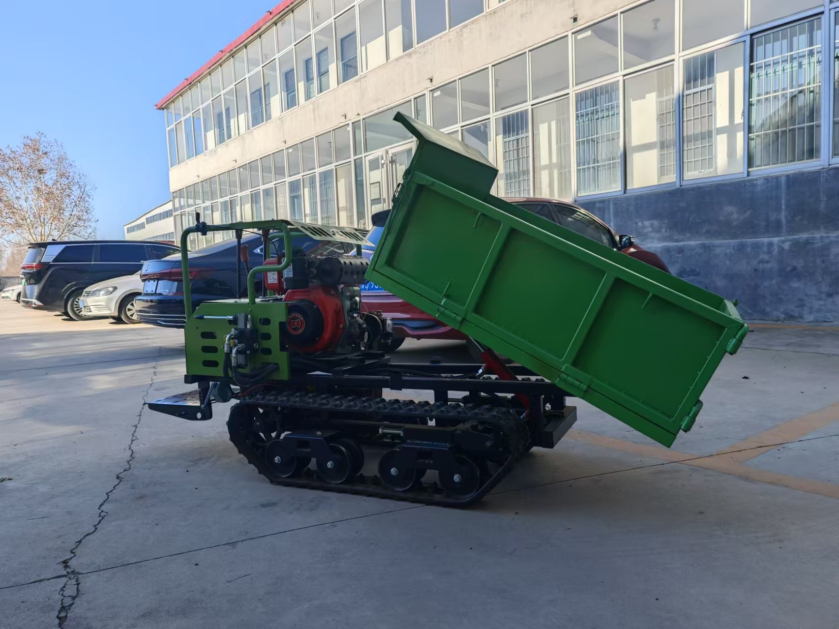 500kg Garden Multifunctional Self-Loading Mini Crawler Dump Truck