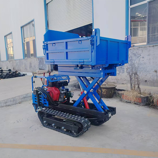 Hydraulic Lift Small Crawler Mini Dumper Truck Load 800Kg Mini Skid Steer Loader
