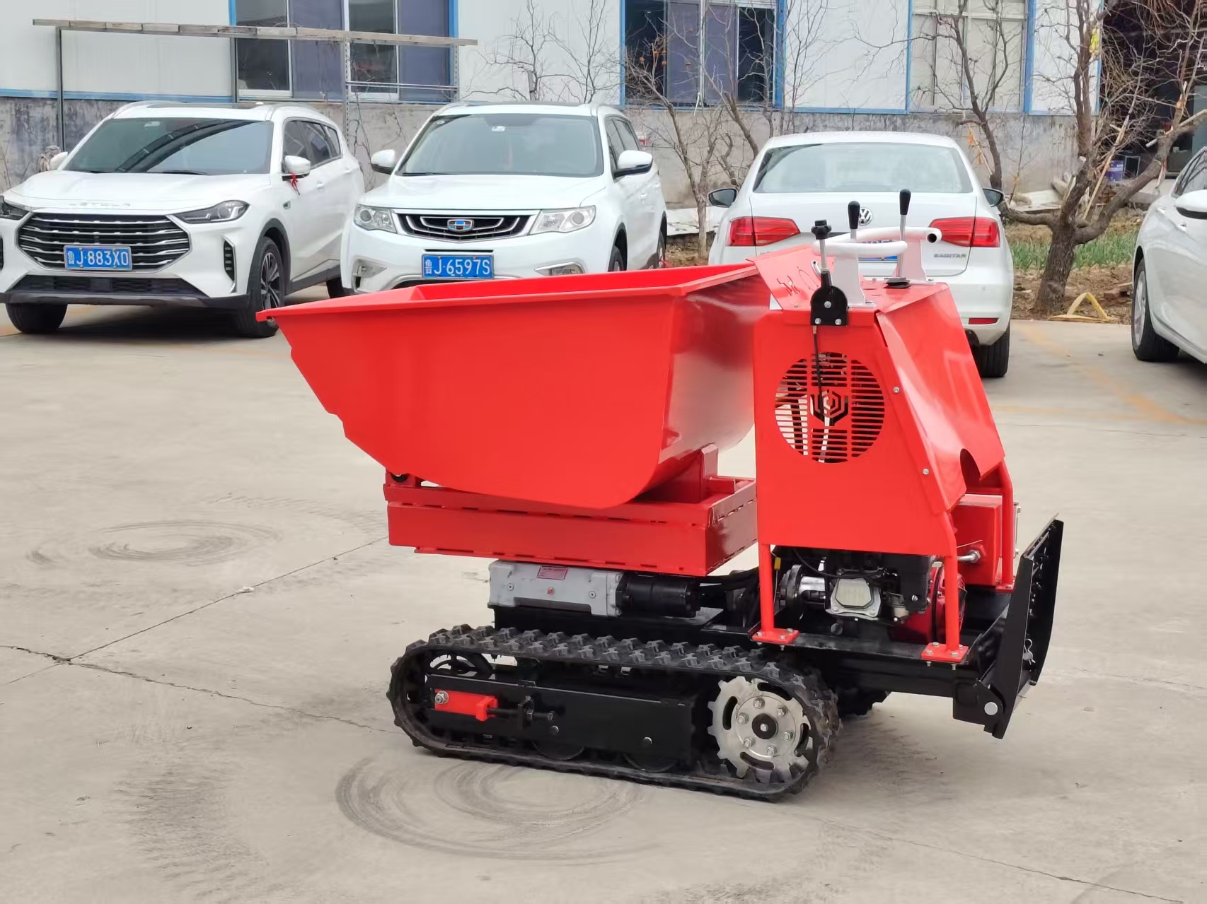 500 KG Rotation Hopper  Full Hydraulic Mini Dumper