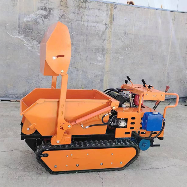 Mini Crawler Dumper Self Loading Truck Garden Track Dumper  Small Crawler Dump Sale