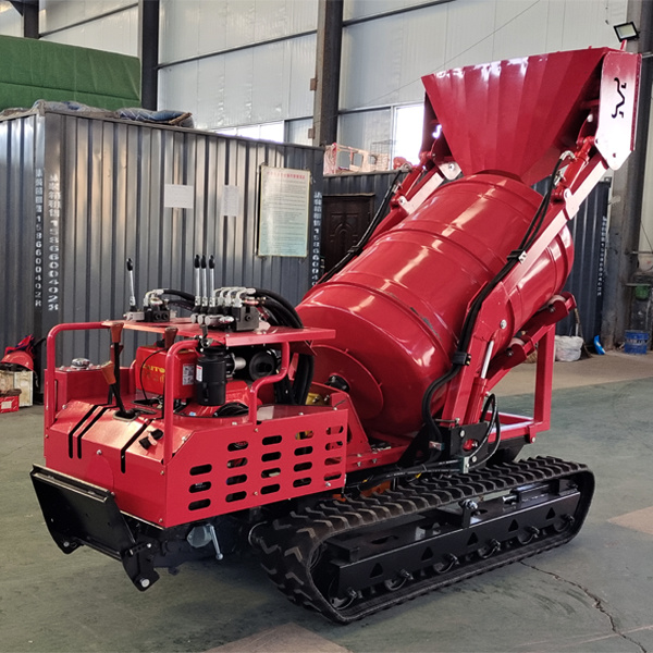 1000L Chinese Rubber crawler small Crawler Concrete Mixer