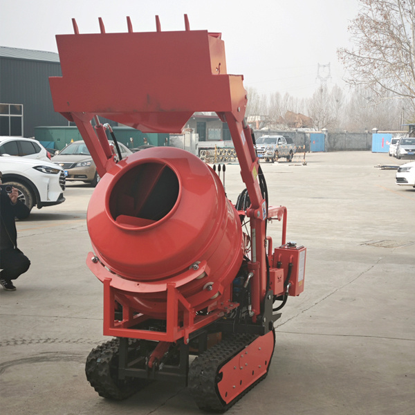 350L Rubber Track Self Loading Concrete Mixer