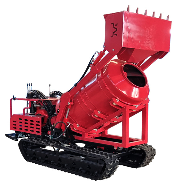 1000L Chinese Rubber crawler small Crawler Concrete Mixer