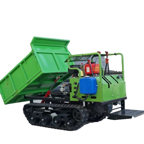 500kg Garden Multifunctional Self-Loading Mini Crawler Dump Truck