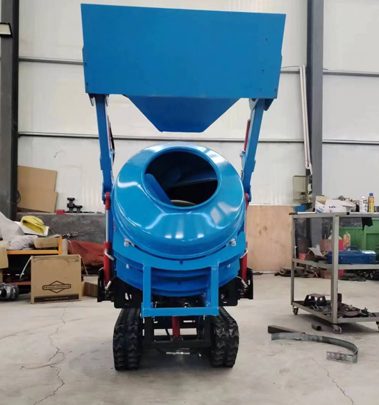 350L Self-loading Mini Crawler Concrete Mixer Automatic Loading