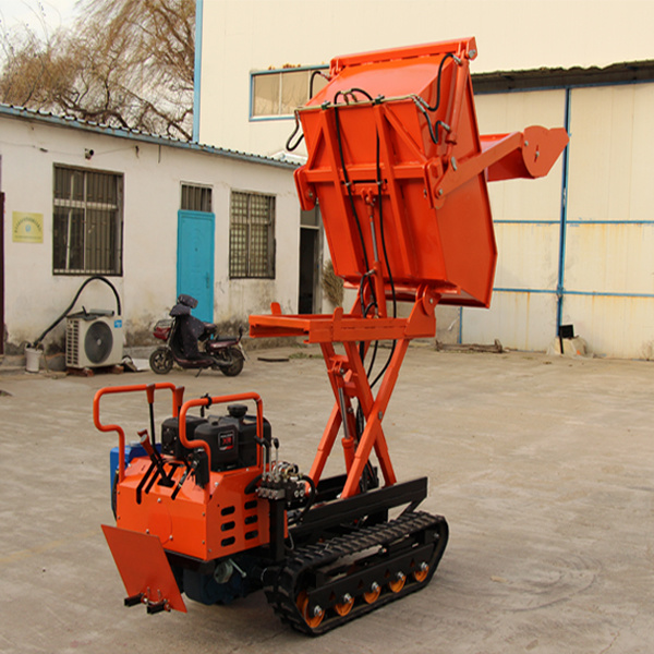 Self-loading Mini Crawler Transporter Small Track Dumper Garden Mini Dumper with Lift