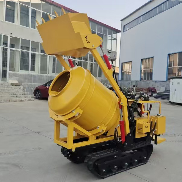New Diesel Crawler  500L Small Self-loading Concrete Mixer