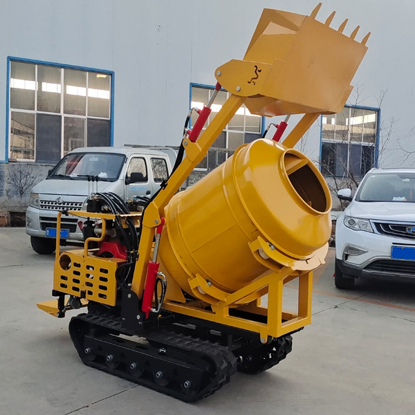Small Tracked Concrete Truck Cement Mixer