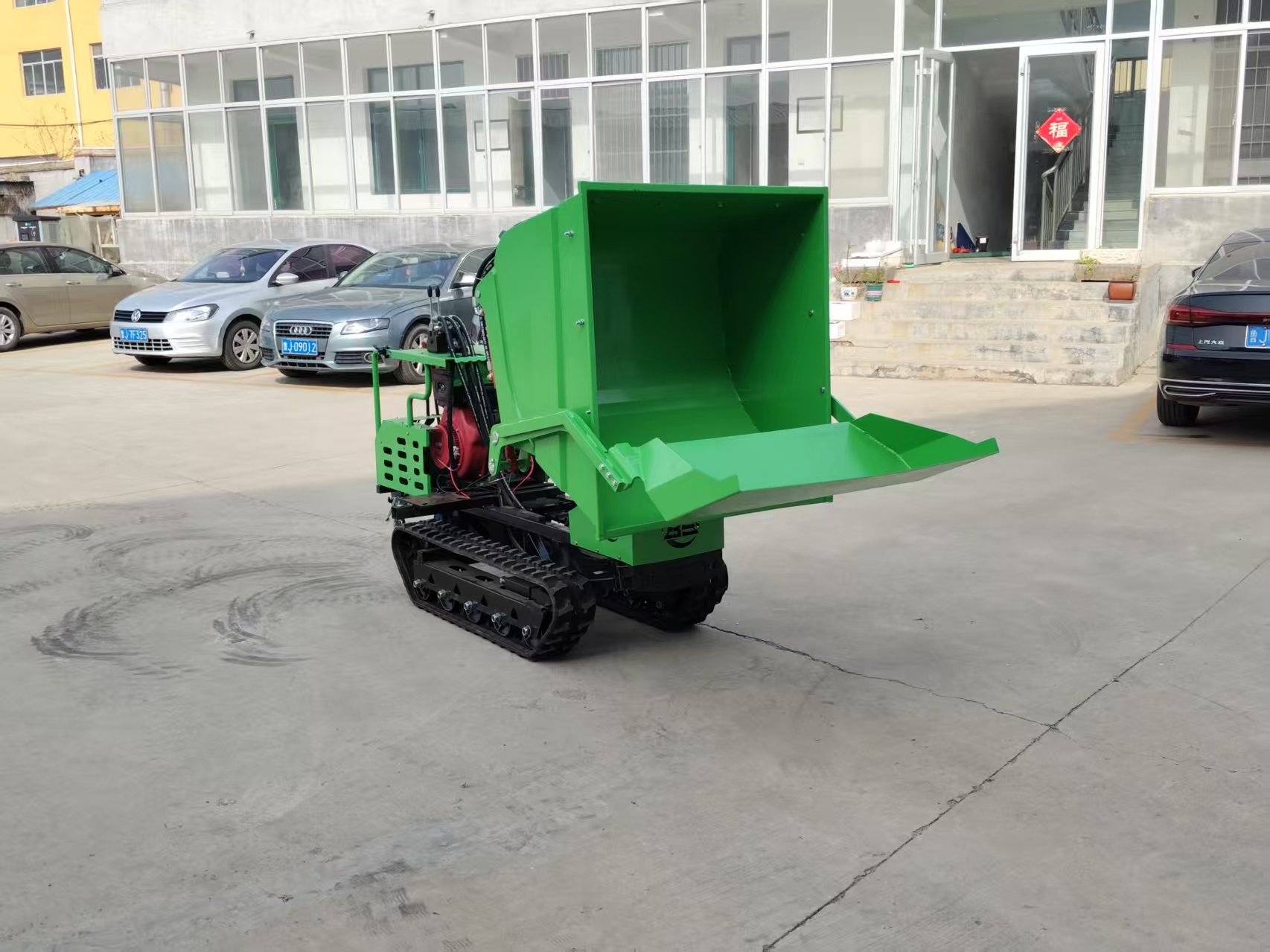 Farm Garden Use Self-Loading 1000kg Mini Crawler Dump Truck