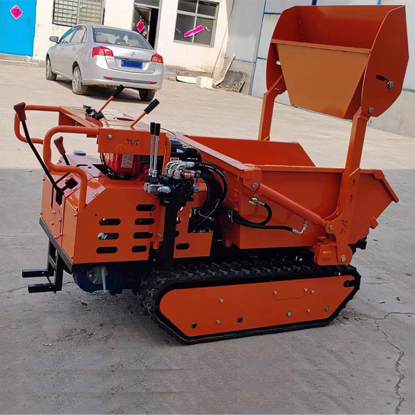 Mini Crawler Dumper Self Loading Truck Garden Track Dumper  Small Crawler Dump Sale