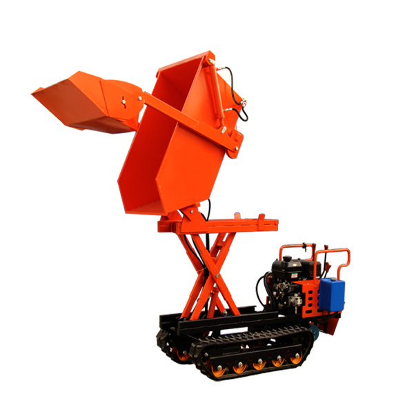 Self-loading Mini Crawler Transporter Small Track Dumper Garden Mini Dumper with Lift