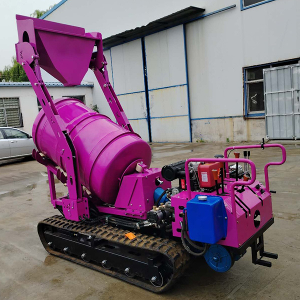 High Efficiency Small Portable Rubber Crawler Concrete Mixer