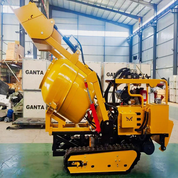 Rubber crawler 280L concrete mixer