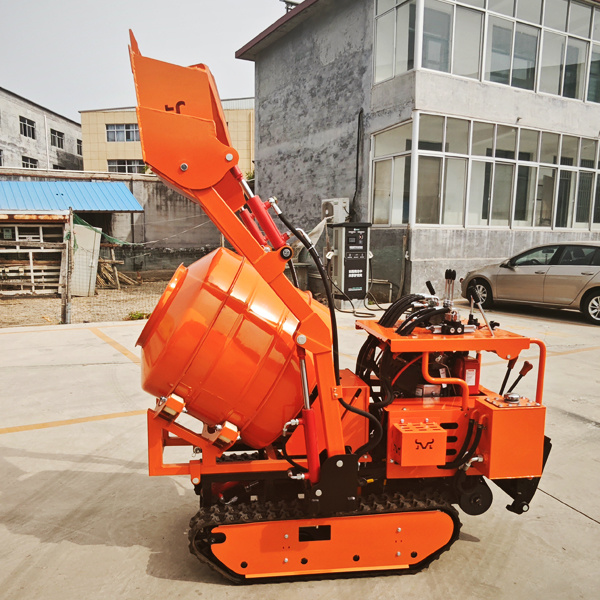 Rubber Crawler Tracked Dumper Cement Mixer