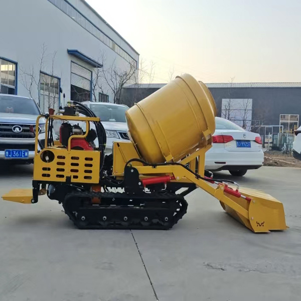 New Diesel Crawler  500L Small Self-loading Concrete Mixer