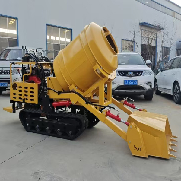 500L crawler type concrete mixer