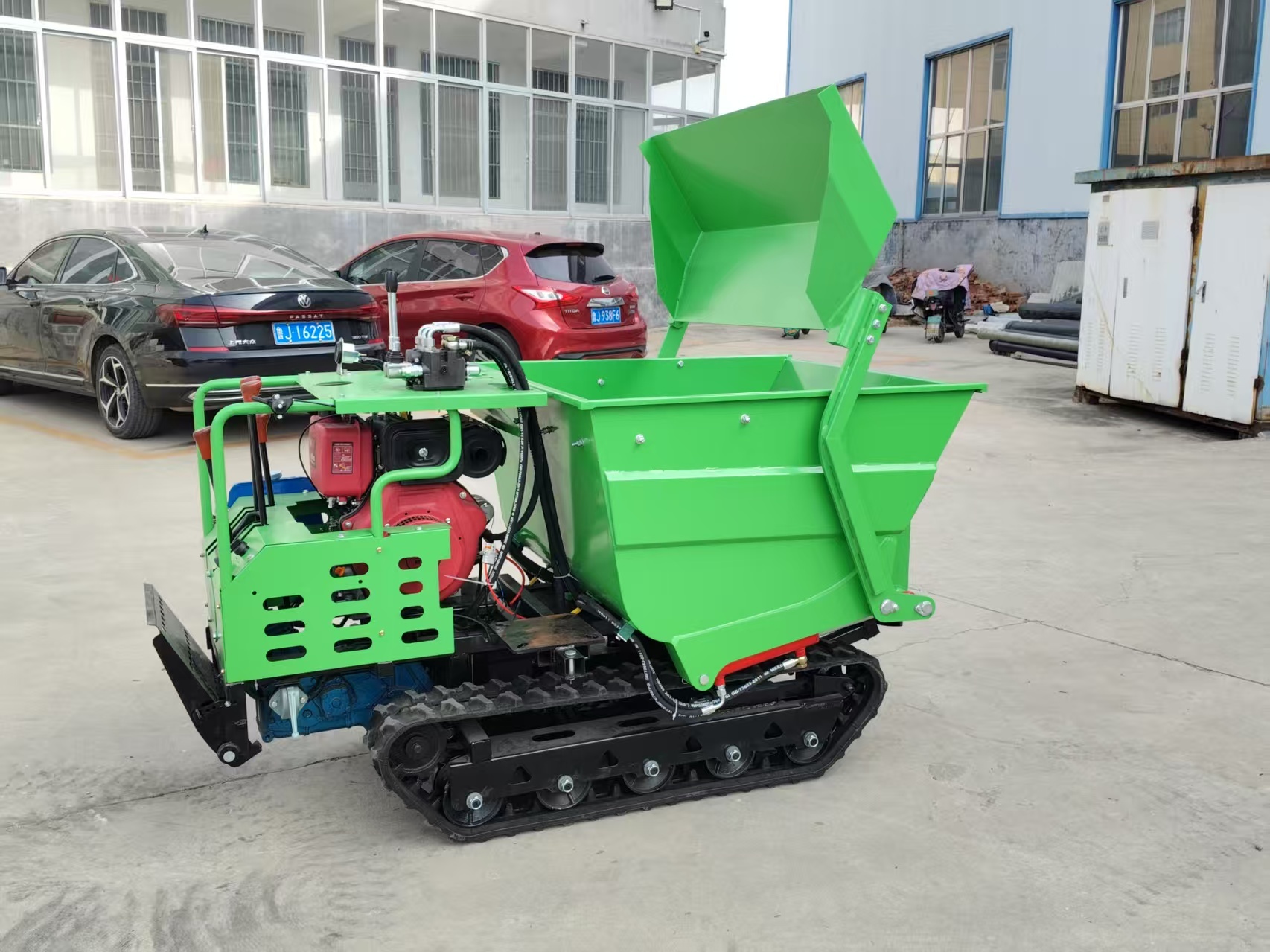 Farm Garden Use Self-Loading 1000kg Mini Crawler Dump Truck