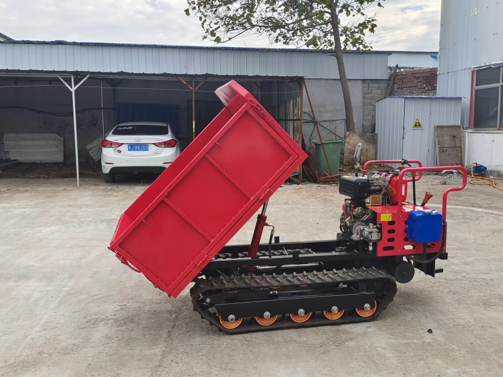 1000kg Self-loading Mini Crawler Dumper