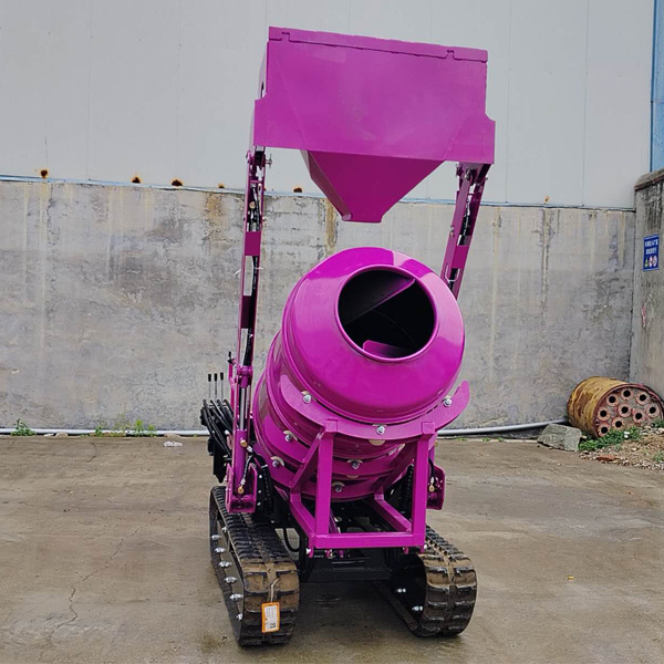 High Efficiency Small Portable Rubber Crawler Concrete Mixer