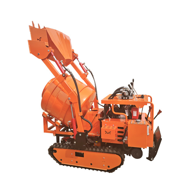 Rubber Crawler Tracked Dumper Cement Mixer