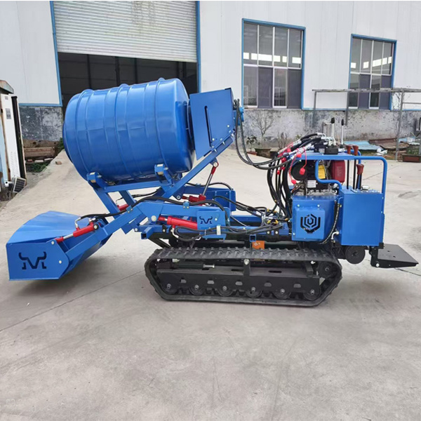 Concrete mixer and mini dumper excharge