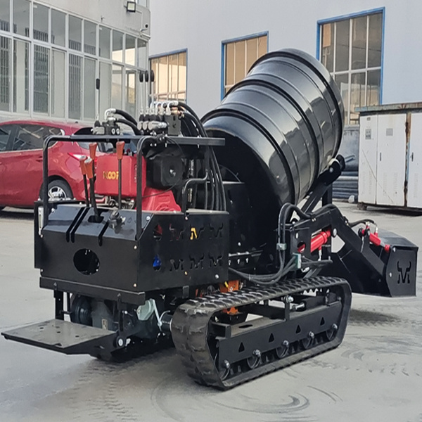 Mini Dump Truck Concrete Mixer Machine Crawler Self Loading 800L