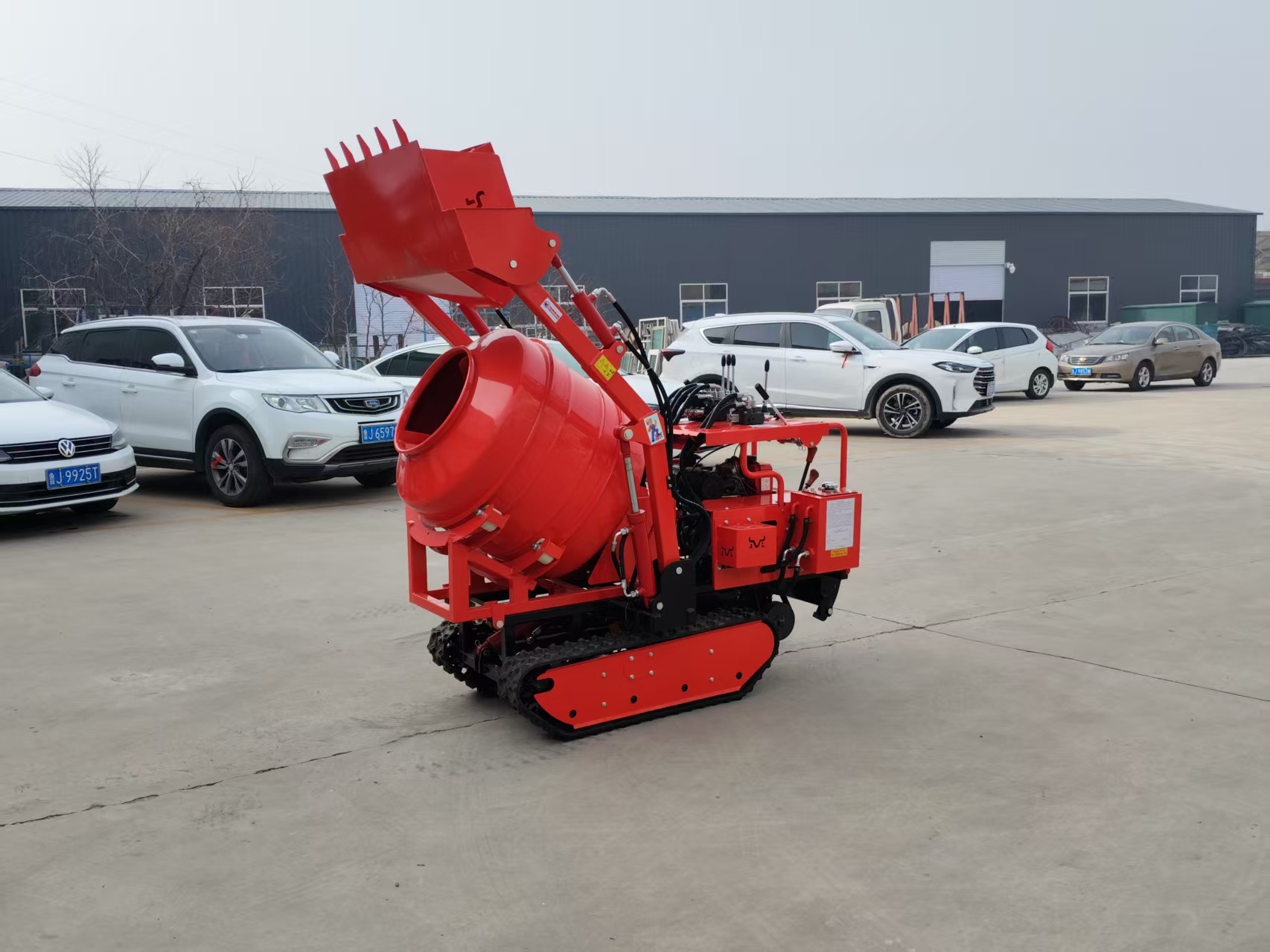 350L Mini Track Concrete Mixer