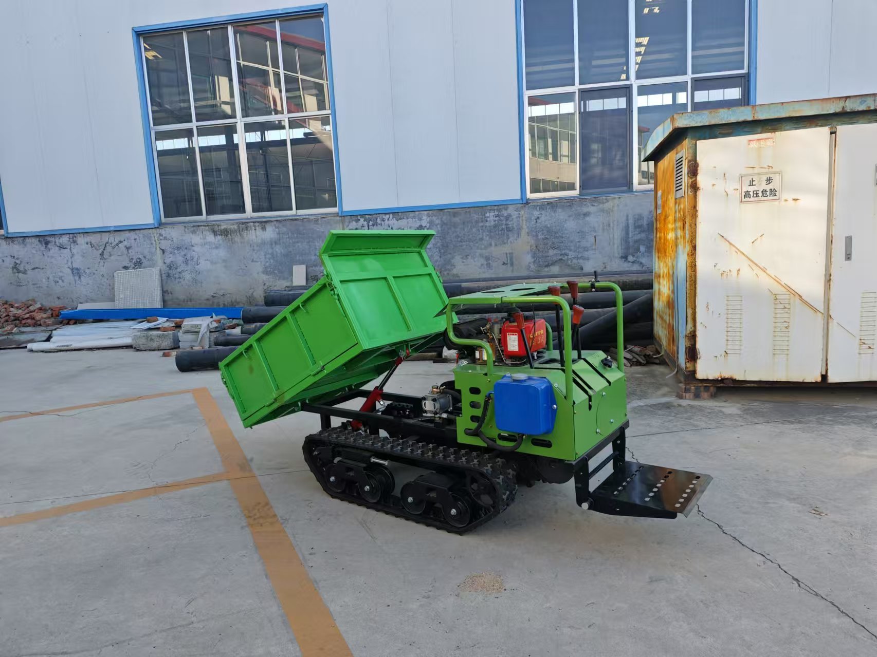 500kg Garden Multifunctional Self-Loading Mini Crawler Dump Truck